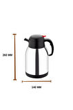 2 Litre Çift Kat Paslanmaz Çelik Termos ( Piknik Kamp Outdoor Ofis Otel Kafe Okul )