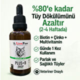 Kediler İçin Biotinli Multivitaminli ve Çinkolu Tüy Dökülmesini Azaltıcı Plus B Damla 50 ML