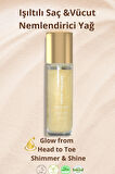 Vücut Simi Ve Saç Bakım Yağı- Argan Yağlı Nemlendirici-Helen's Velvet Shimmer -100 Ml