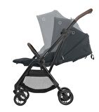 Maxi-Cosi Leona2-Cabriofix I-Size Tek Elle Katlanabilen Ultra Kompakt Çift Yönlü Seyahat Sistem Bebek Arabası Essential Graphite