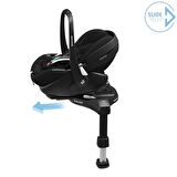 Maxi-Cosi Pebble 360 Pro Dünyanın İlk Kızaklı, Araç Dışına Çıkabilen ADAC'lı 360 Dönebilen Tam Yatabilen İsofix Bazalı Ana Kucağı ve Bebek Oto Koltuğu 0-13 kg Twillic Black