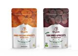Orgibite 2'li Set 250gr Kuru Sarı Kayısı Ve Organik Gün Kurusu