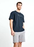 Ellesse Lacivert Erkek Bisiklet Yaka T-Shirt EM134-NV