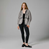 Ellesse Fermuarlı Kapüşonlu Kadın Gri Ceket EF188