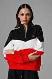 Ellesse Kadın Yarım Fermuarlı Sweatshirt EF176-RD