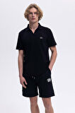 Ellesse Erkek Polo Yaka Siyah Tişört EM146