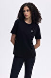 Ellesse Kadın Bisiklet Yaka Siyah Tişört EF426BK