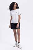 Ellesse Kadın Yuvarlak Yaka Ekru Tişört EF426ECR