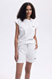 Ellesse Kadın Bisiklet Yaka Beyaz Tişört EF450
