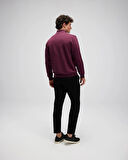 Ellesse EM580-BRD Erkek Yarım Fermuarlı Bordo Sweat