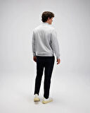 Ellesse EM580-GI Erkek Yarım Fermuarlı Gri Sweat