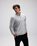 Ellesse EM580-GI Erkek Yarım Fermuarlı Gri Sweat