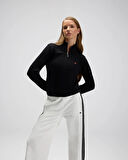 Ellesse EF557-BK Kadın Siyah Yarı Fermuarlı Sweat
