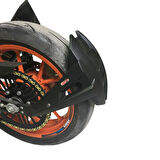 GP Kompozit KTM Duke 250 / 390 2011-2024 Uyumlu Arka Çamur Sıyırıcı Siyah