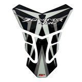 GP Kompozit Bajaj Dominar 400 2017-2020 Uyumlu Tank Pad Siyah-Gri