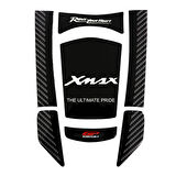 GP Kompozit Yamaha XMAX 2018-2022 Uyumlu Tank Pad Seti Siyah-Karbon