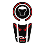 GP Kompozit Honda MSX125 2012-2018 Uyumlu Tank Pad Seti Siyah-Kırmızı