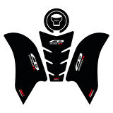 GP Kompozit Honda CB250R 2017-2024 Uyumlu Tank Pad Seti Siyah