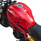 GP Kompozit Ducati Monster 797 2020 Uyumlu Tank Pad Kırmızı
