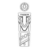 GP Kompozit Triumph Tiger 1200 2014-2016 Uyumlu Tank Pad Seti Beyaz
