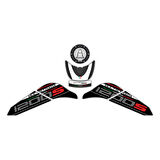GP Kompozit Ducati Multistrada 1200 S 2015-2018 Uyumlu Tank Pad Seti Beyaz