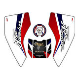 GP Kompozit Honda Africa Twin CRF1100L Adventure 2020-2023 Uyumlu Tank Pad Seti Beyaz