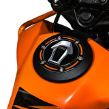 GP Kompozit KTM 250 Adventure 2020-2024 Uyumlu Tank Pad Seti Siyah-Turuncu