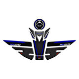 GP Kompozit Yamaha MT-25 2015-2019 Uyumlu Tank Pad Seti Siyah-Lacivert