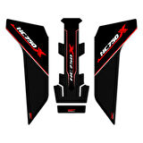 GP Kompozit Honda NC 750 X 2016-2020 Uyumlu Tank Pad Seti Kırmızı