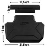 GP Kompozit Universal 21X20cm Alüminyum Çanta Pedi Siyah