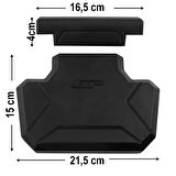 GP Kompozit Universal 21X20cm Alüminyum Çanta Pedi Siyah