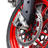 GP Kompozit Ducati Multistrada V2 2022-2023 Uyumlu Uyumlu Aks Koruma Takozu Seti Siyah