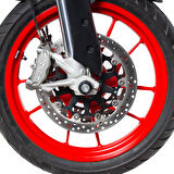 GP Kompozit Ducati Multistrada V2 2022-2023 Uyumlu Uyumlu Aks Koruma Takozu Seti Siyah