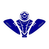 GP Kompozit Yamaha R25 2019-2024 Uyumlu Tank Pad Seti Mavi