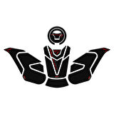 GP Kompozit Honda CB750 Hornet 2023-2024 Tank Pad Seti Karbon