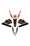 Cf Moto 250 Nk 2023 Uyumlu Full Pad Seti Turuncu