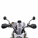 GP Kompozit CF Moto 700 CL-X 2022-2024 Uyumlu Plastik Elcik Koruma Siyah