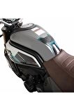 GP Kompozit CF Moto 700 CL-X 2022-2023 Uyumlu Tank Pad Seti Turkuaz