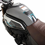 GP Kompozit CF Moto 700 CL-X 2022-2024 Uyumlu Tank Pad Seti Sarı