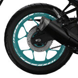 GP Kompozit Yamaha MT-25 2015-2024 Uyumlu Jant Şeridi Reflektif Gri