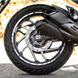 GP Kompozit Bajaj Dominar 250 / 400 2017-2024 Uyumlu Jant Şeridi Reflektif Gri