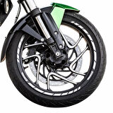 GP Kompozit Bajaj Dominar 250 / 400 2017-2024 Uyumlu Jant Şeridi Reflektif Gri