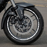 GP Kompozit Bajaj Pulsar NS 200 2011-2024 Uyumlu Jant Şeridi Reflektif Gri