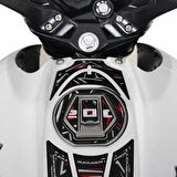 GP Kompozit Bajaj Pulsar NS 200 2011-2023 Uyumlu Tank Pad Seti Gri
