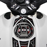 GP Kompozit Bajaj Pulsar NS 200 2011-2024 Uyumlu Tank Pad Seti Mavi