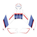 GP Kompozit Honda XL750L Transalp 2023-2024 Uyumlu Tank Pad Beyaz