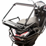 GP Kompozit Honda Activa 2023-2024 Uyumlu Damperli Arka Çanta Demiri Siyah