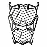 GP Kompozit CF Moto 250 NK 2023-2024 Uyumlu Far Koruma Siyah