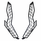 GP Kompozit Honda ADV 350 2023-2025 Uyumlu Far Koruma Siyah