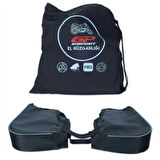 GP Kompozit Universal Naked / Max Scooter El Korumalı Rüzgarlık Siyah